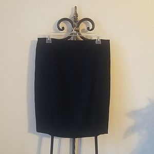 The Limited Black Pencil Skirt with Lace